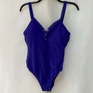Xhilaration blue one piece swimsuit size L
